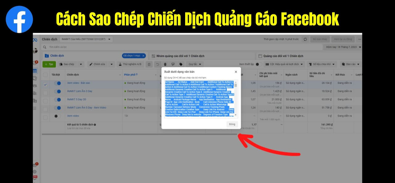 Cách sao chép quảng cáo trong Trình quản lý quảng cáo trên Facebook